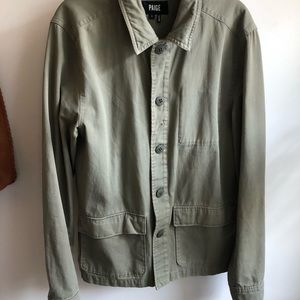 PAIGE Men's Dalton Garment Dyed Shirt Jacket